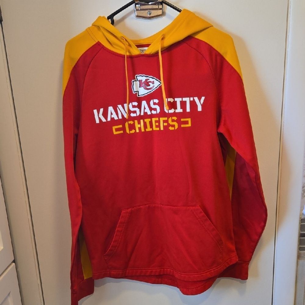 NFL Kansas City Chiefs Red and Yellow Hoodie